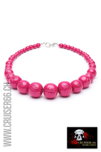 Hals Kette pink fuchsia Vintage Rockabilly Accessoires Mode OBERBUEREN 
Wil Frauenfeld Winterthur St-Gallen Schaffhausen Herisau Uzwil Bischofszell 
Amriswil Appenzell Schweiz Vintage 50s 50er-Jahre Hochzeit Rockabilly Motto 
Party Fest Braut-mode Trau-Zeugin Braut-fuehrerin