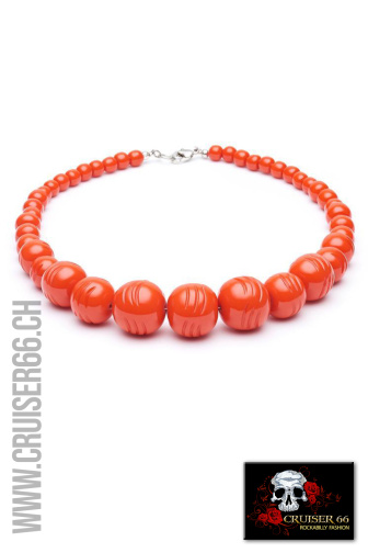 Hals Kette orange Vintage Rockabilly Accessoires Mode OBERBUEREN Wil 
Frauenfeld Winterthur St-Gallen Schaffhausen Herisau Uzwil Bischofszell Amriswil 
Appenzell Schweiz Vintage 50s 50er-Jahre Hochzeit Rockabilly Motto Party Fest 
Braut-mode Trau-Zeugin Braut-fuehrerin